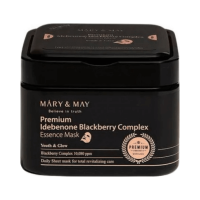 Набор антиоксидантных масок с идебеноном Mary&May Premium Idebenone Blackberry Complex Essence Mask